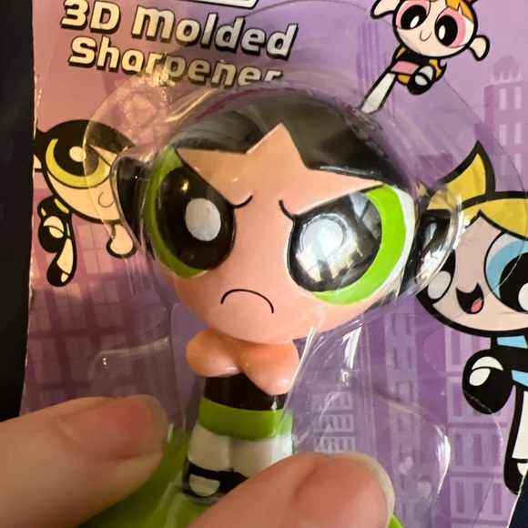 The Powerpuff Girls Buttercup 2001 3D Molded Sharpener In Package - Picture 9 of 9